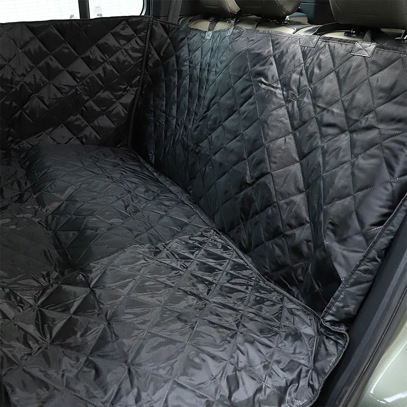 Juste de siège arrière de coffre de voiture pour Land Rover, Oxford Grill, noir, siège pour animaux de compagnie, coussin de transport pour animaux