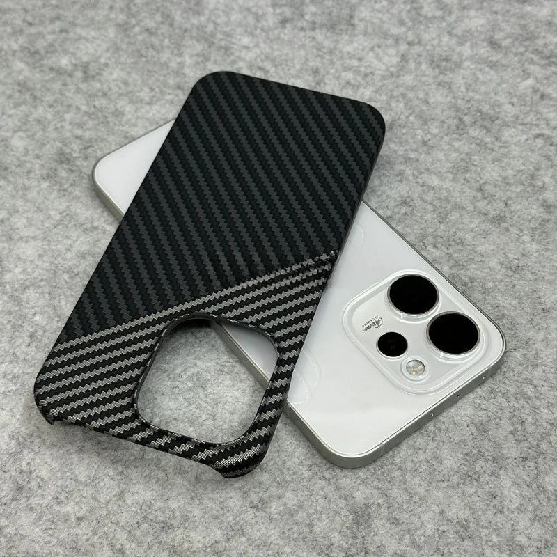 For OPPO Reno 15 14 Pro Case Advanced Carbon Fiber Textured Skin-friendly PC Cover For Reno15 Pro Max Shockproof Bumper Funda
