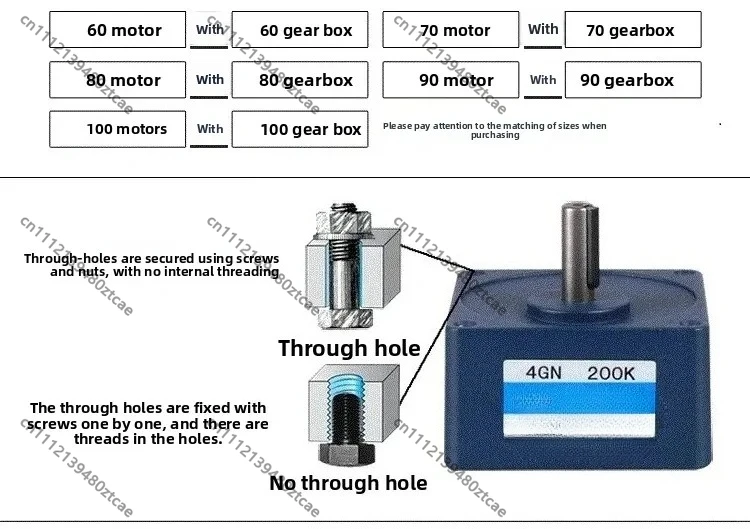 4GN Series Reducer Multiple Ratio 4GN20K to 4GN180K Gear Head Micro Motor Speed Reduction Gear Industrial Transmission Reducer
