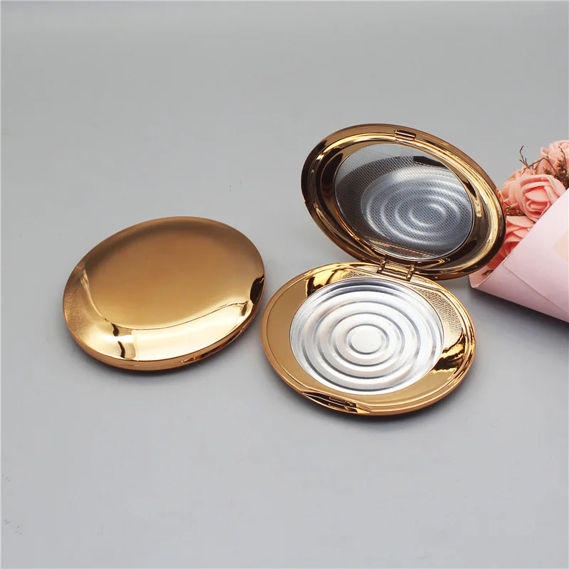 10-100pcs Empty Powder Box Gold Replacement Box Cosmetic Container with Mirror Rouge Powder Eye Shadow