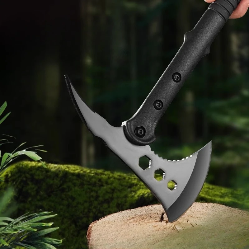 

New Multi Functional Tactical Axe for Convenient Outdoor Camping Mountain Cutting Hand Axe Double-edged Cutting Manual Tool