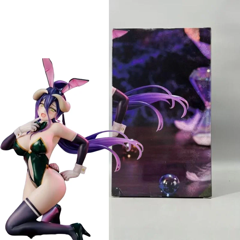 [Original Genuine] In Stock System Service The Animation Overlord One-Seventh Carat Albedo Bunny Ver PVC Figure Model Doll Toys