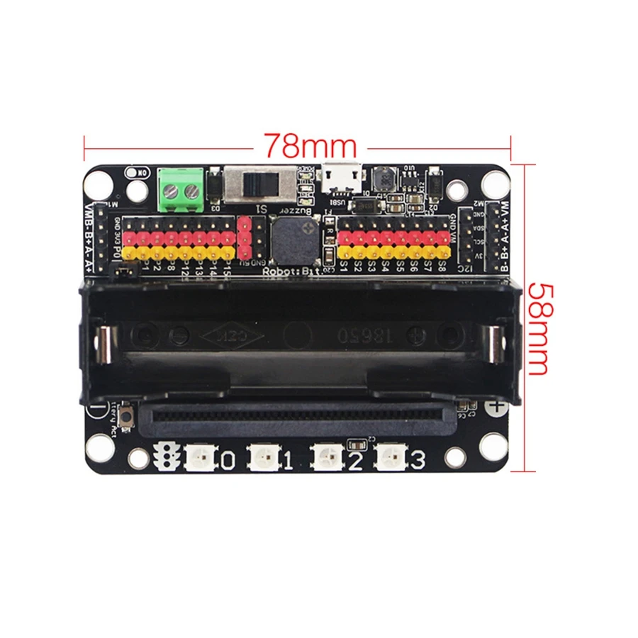 Micro: Bit Expansion Board Robotbit V2.0 Supports Makecode Offline Programming for Micro:bit Extension Board Robotbit