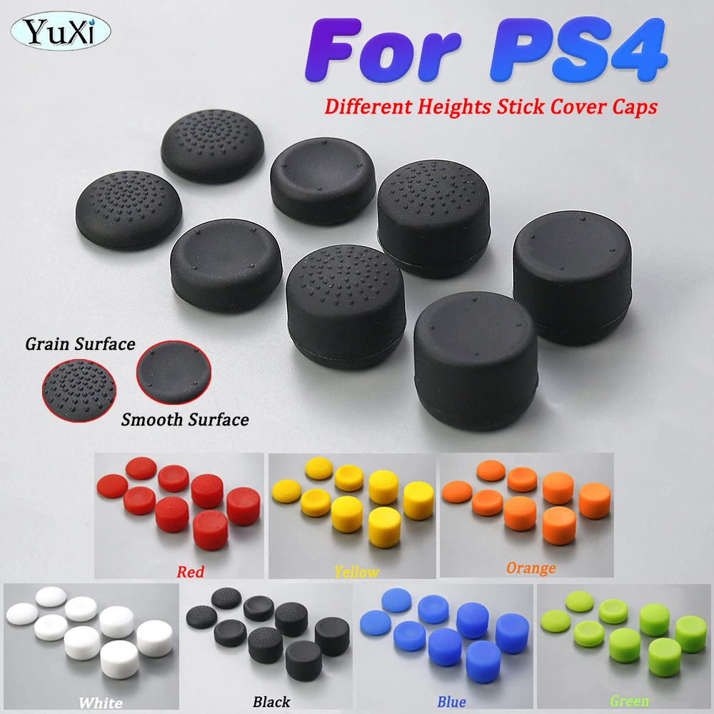 

For PS4 Gamepad Thumb Stick Joystick Grip Caps Higher Stick Silicone Cover For XBox Series X S Controller