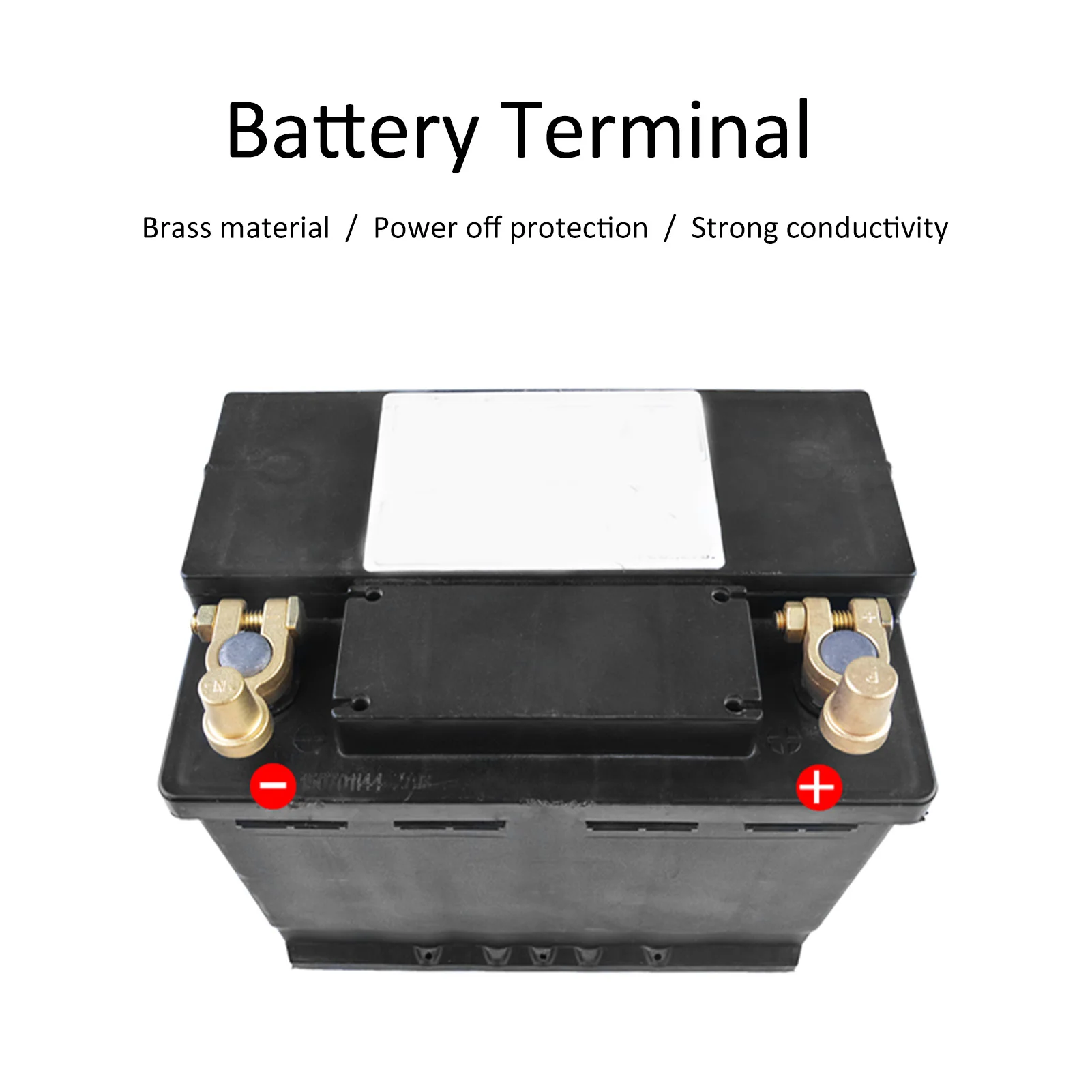 Car Positive Negative Post Battery Terminal Top Post Battery Terminal Battery Clamp  Quick Release Battery Clip Brass Connector