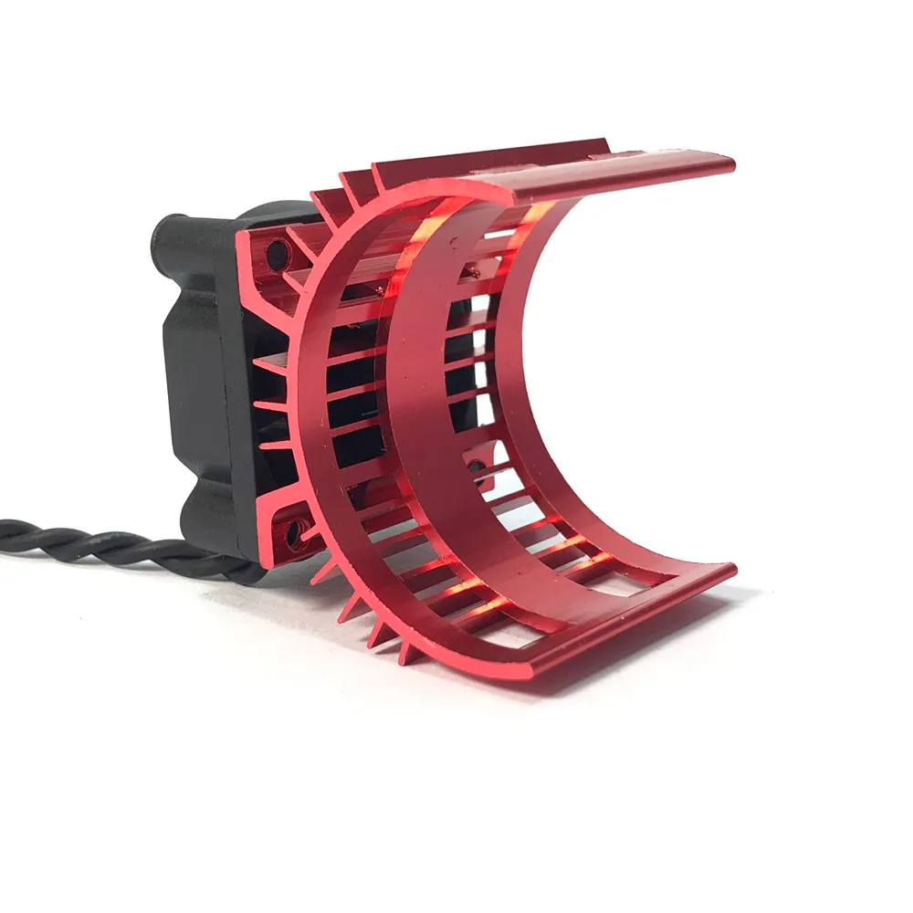 YSIDO Metal Cooling Fan Heat Sink Fan Cover for 1/10 1/12 RC Car Wltoys 124017 124016 RC Motor 3665 3660 3650 550 540 DIY Parts view 5