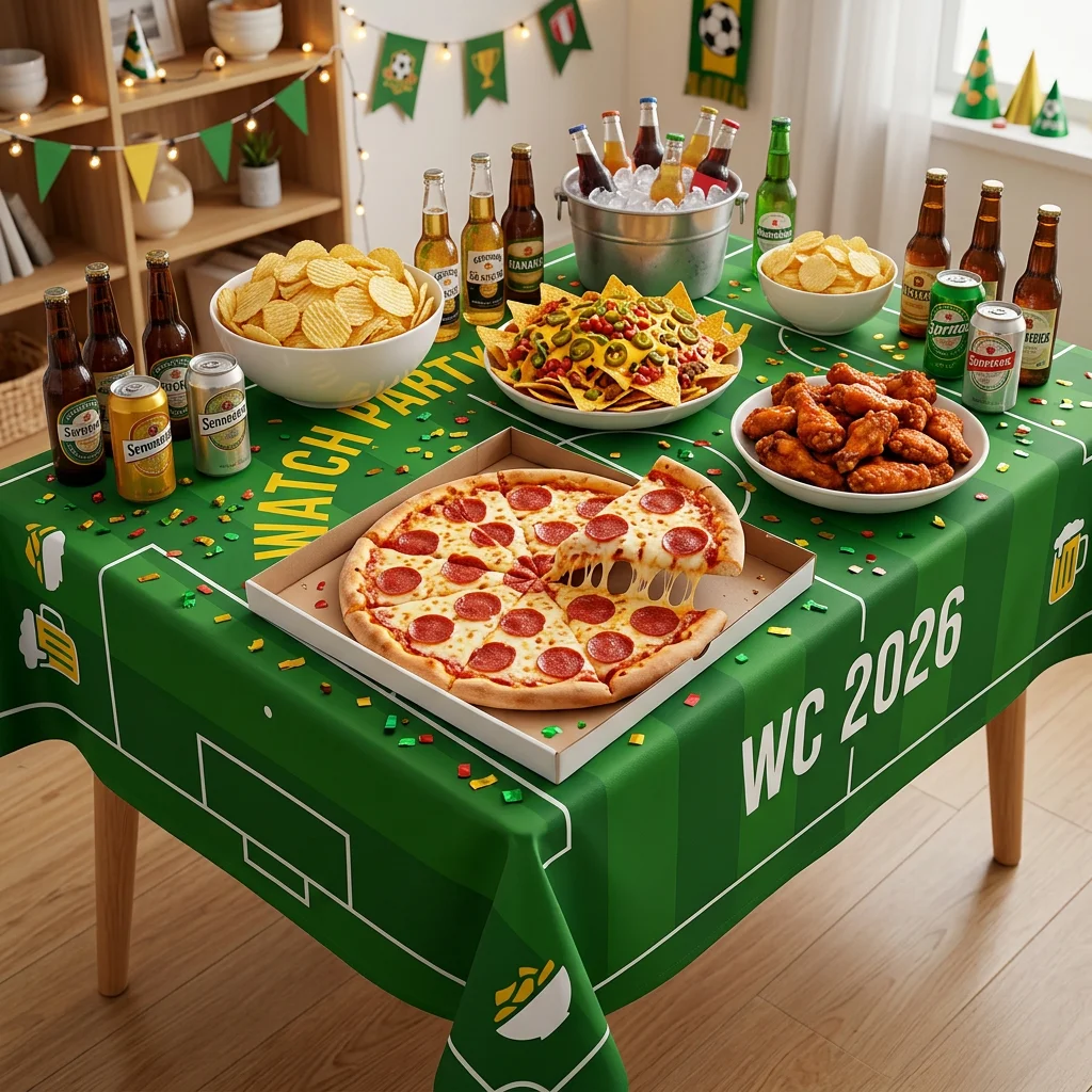 2026 Watch Party Captain Tablecloth, Suitable For Table Decoration, Unique Holiday Gift view 3