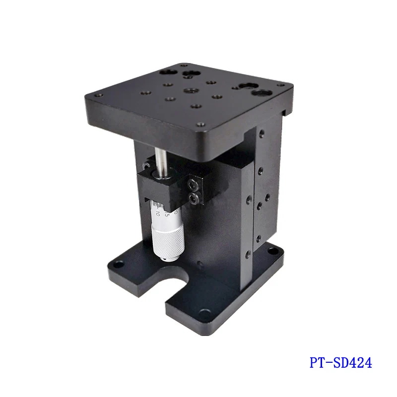PT-SD407 Z-As Handmatige Lab Jack, Lift, Optische Glijdende Lift, 13Mm Reis Lineaire Trap