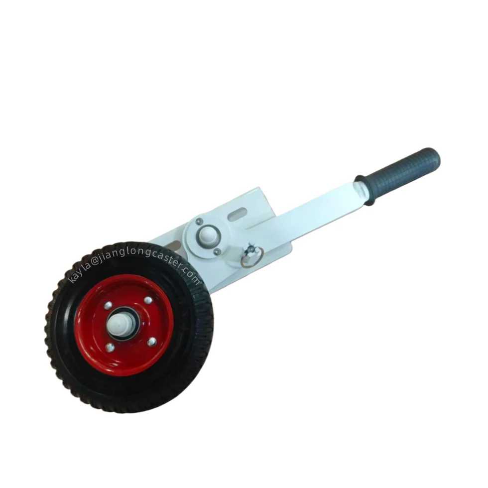 Rotating bracket 360 degrees 8 inches rotating caster stainless steel door wheel football caster solid rubber wheel