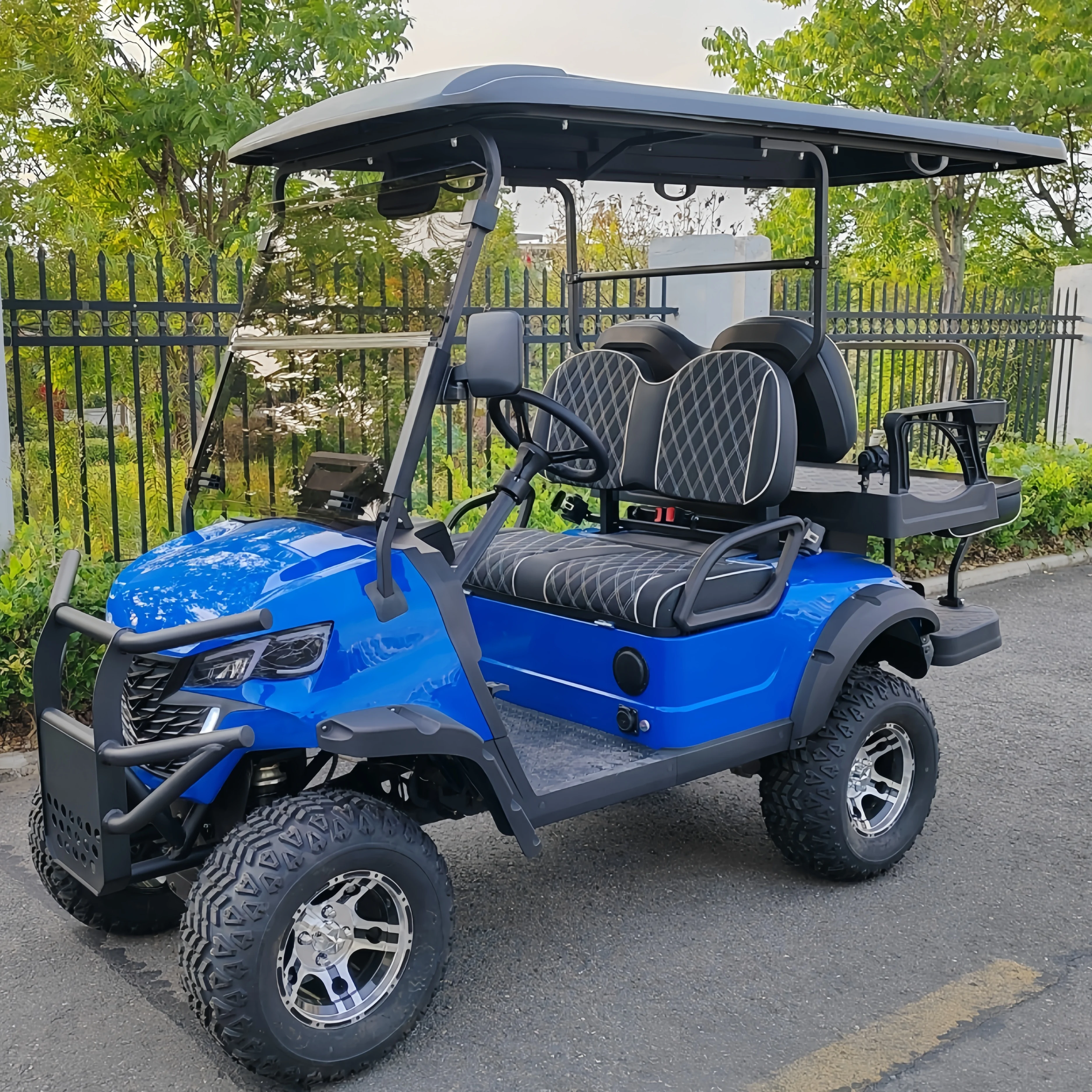 New 4+2 Seaters Custom Golf Cart Companies Electric Golf Buggy For Sale Cheap Golf Carts