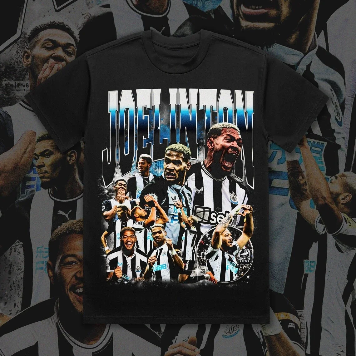 Bootleg Vintage 90s Style Joelinton T-Shirt Newcastle United(1)