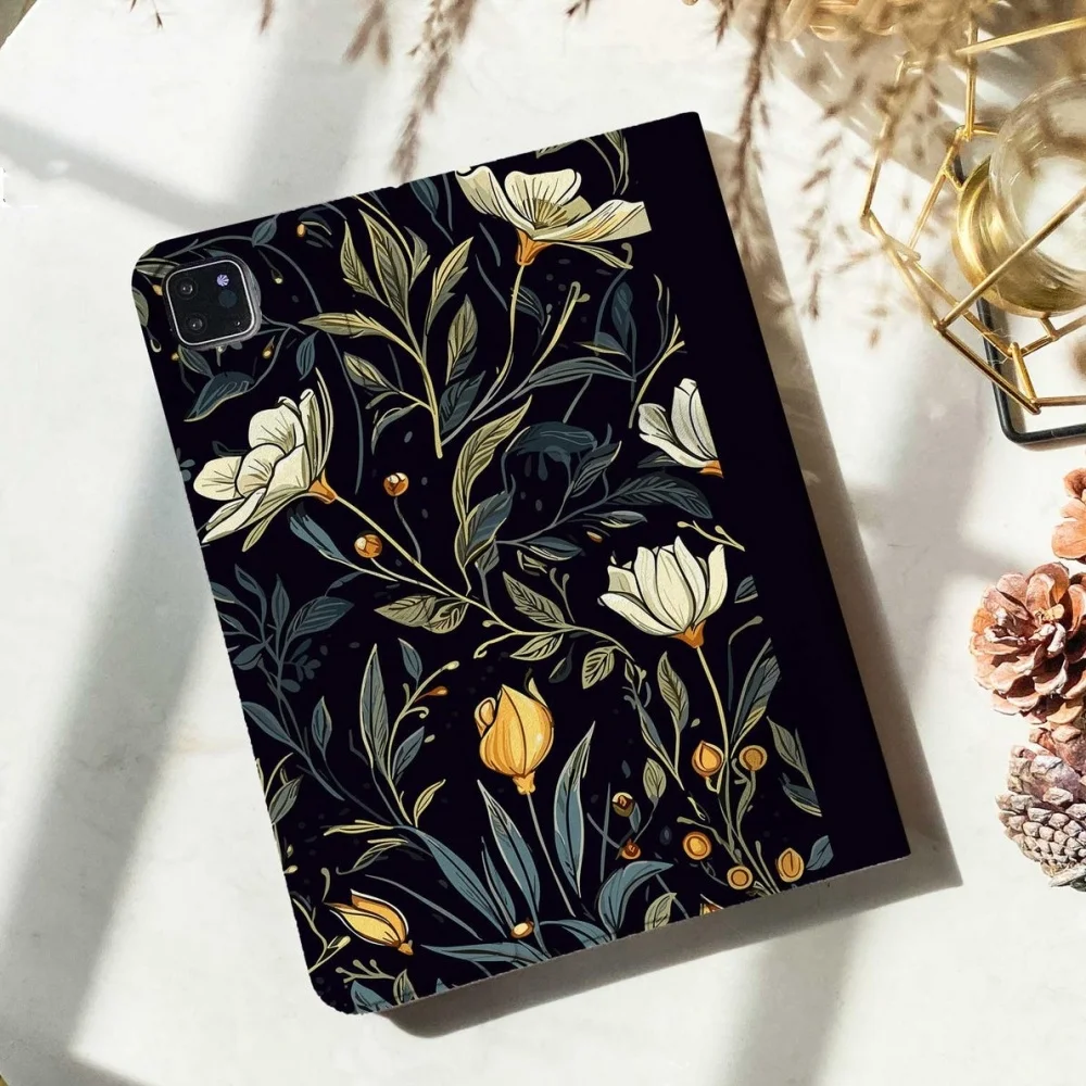 Custom Name Flower Composition Book iPad Case for Apple iPad 9.7