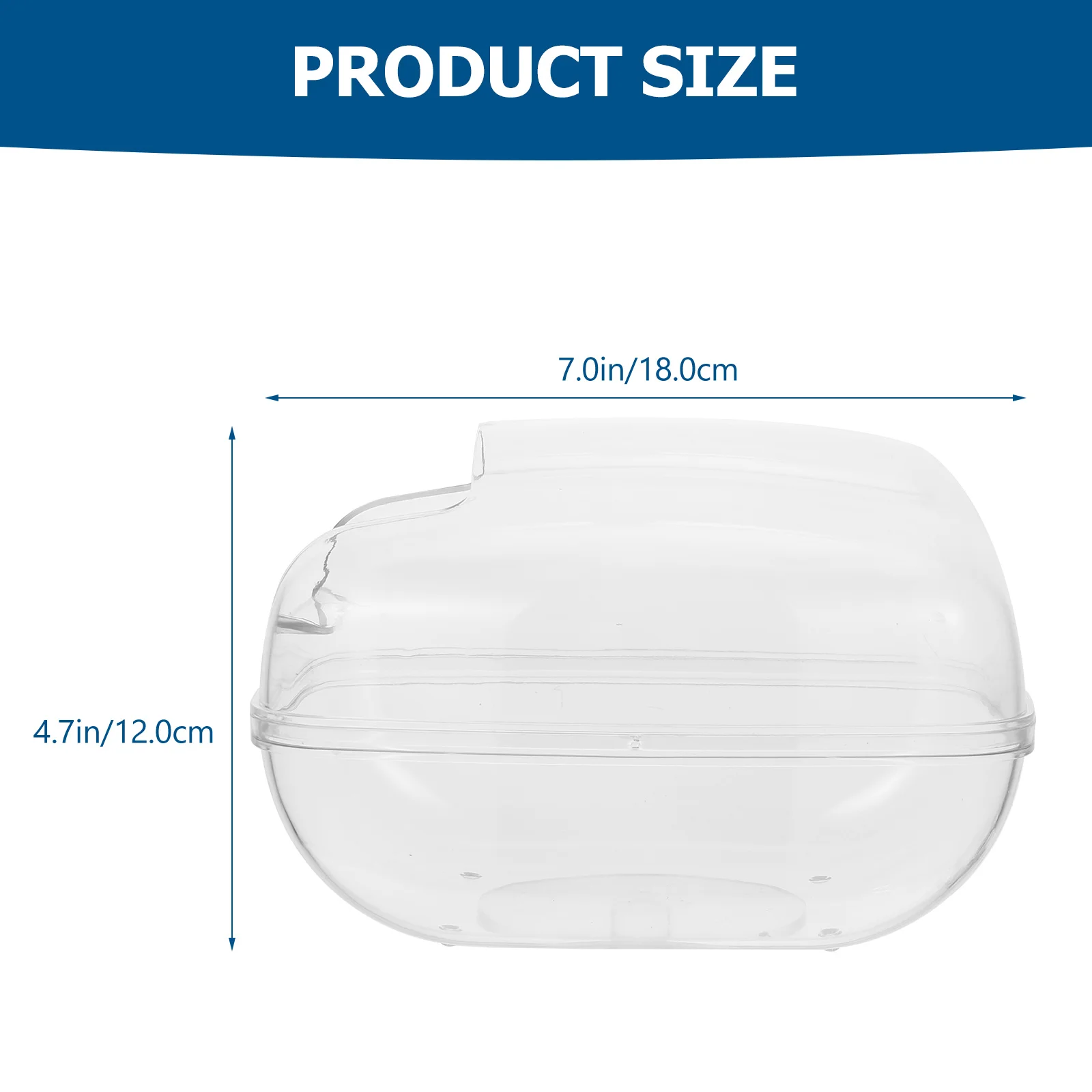 مكافحة الرش حوض استحمام الرمل للهامستر شينشيلا شفافة صغيرة حوض استحمام للحيوانات الأليفة قفص ملحق الهامستر الحمام دش حوض #5