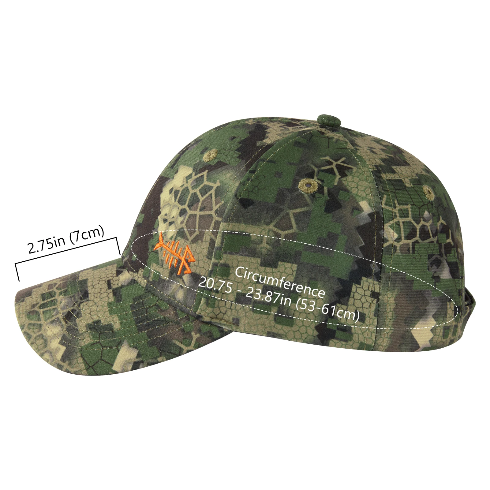 Bassdash rozlutownica Camo wędkarstwo polowanie kapelusz Unisex regulowana czapka z daszkiem