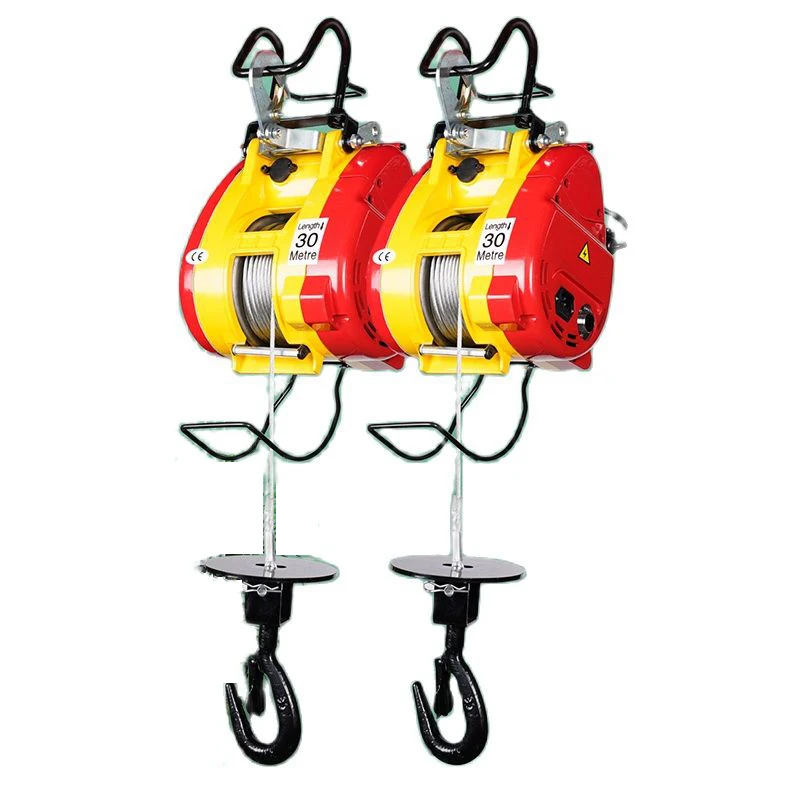 

220V Electric Hoist Household Small Crane Portable Suspension Hoist Line Control Lifting Crane Lifting Tools And Equipment