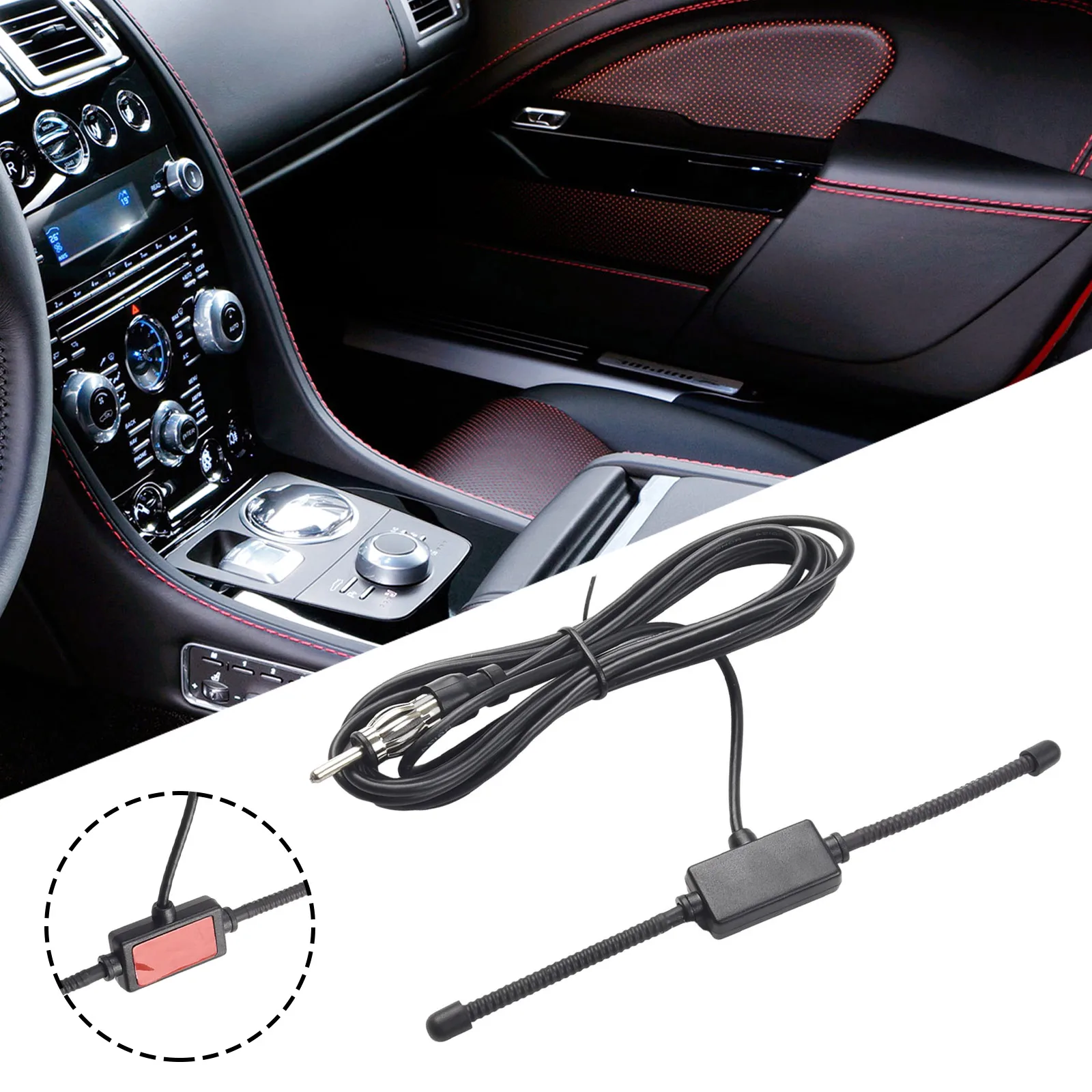 Car FM Antenna Double sided Adhesive Glass Mount 170MHz~240MHz 418MHz~458MHz SMA/SMB/GT5/BNC/MCX/MMCX/TV Connector