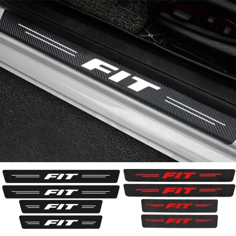 

Car Door Threshold Sill Protective Rear Trunk Bumper Guard Sticker for Honda FIT MODULO MUGEN PASSPORT SI STEPWGN STREAM WR-V