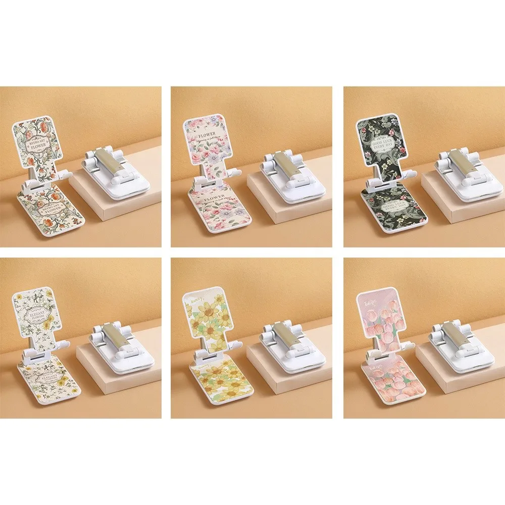 جديد قابل للتعديل حامل هاتف المحمول حامل طباعة كسول سطح المكتب حامل لوحي رفع الكرتون حامل قابل للطي