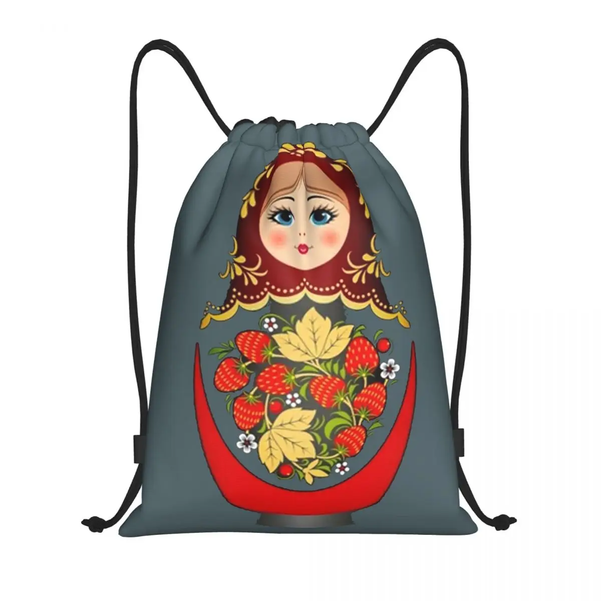 

Рюкзаки-матьёшки в русском стиле, портативные сумки на шнурке, сумки для мелочей, сумки для книг, для путешествий и школы