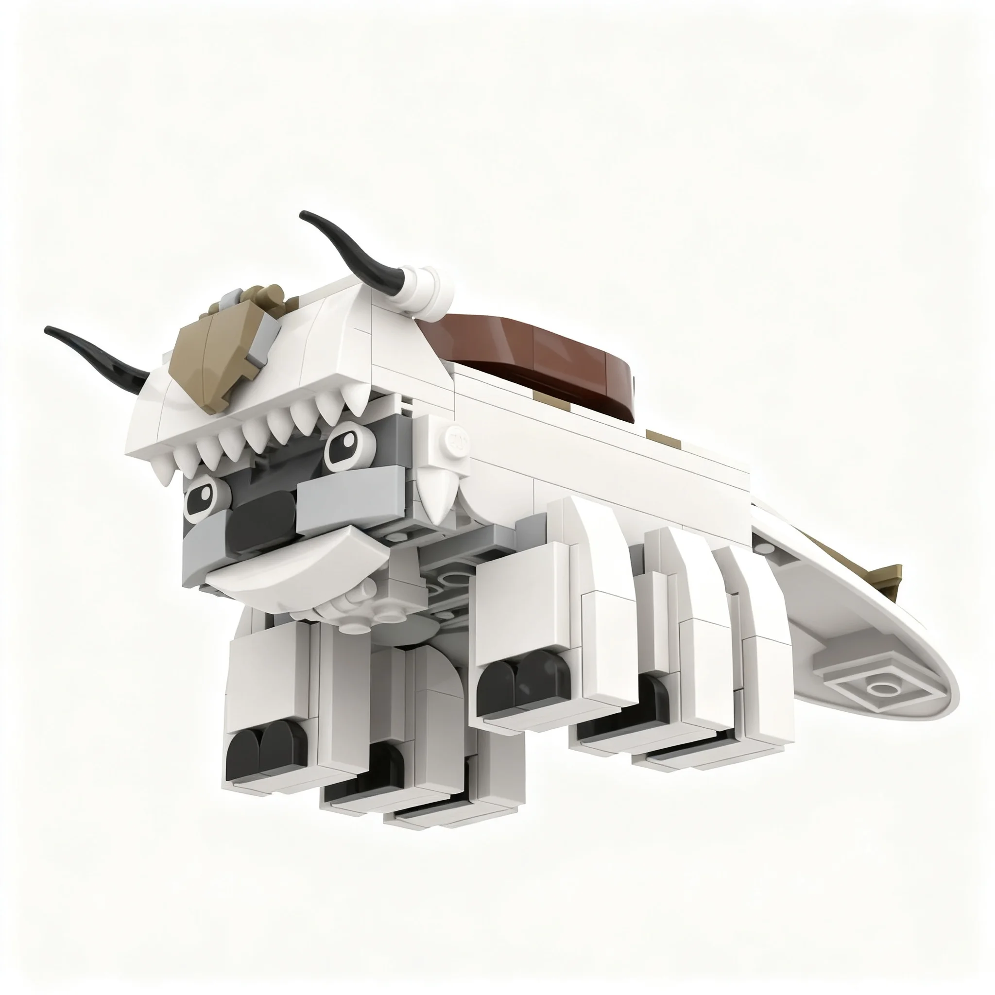 230pcs MOC Avatar: The Last Airbender Appa The Last Sky Bison Model Building Blocks Construction Art Education Idea Assemble