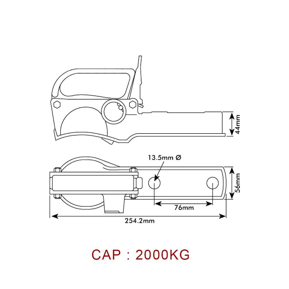 Unbraked CAP 2000KG 50MM European Trailer Hitch Cast Coupling Towball Coupler RV Camper Accessories Caravan Parts Components