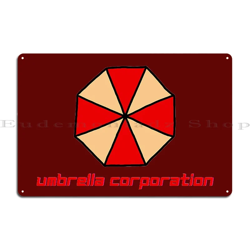 My Umbrella Corporation Raccoon City Metal Plaque Poster Cinema Kitchen Mural Create Design Tin Sign Poster