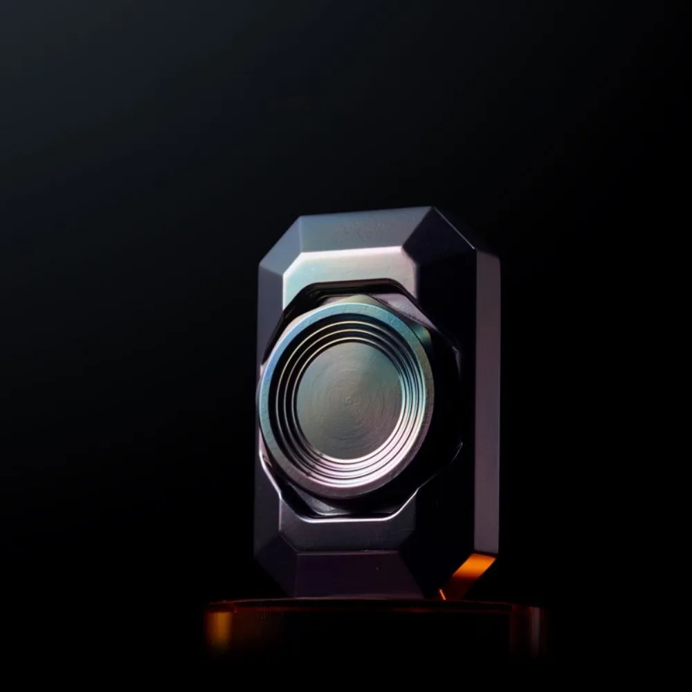 Black Mirror Design EDC Forget Worry Stone Fidget Spinner Metal Fidget Toy Two-Bladed Fidget Spinner Stress Relief Toy Gyro