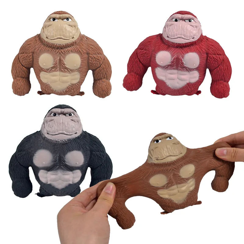 Große Squeeze Gorilla Sand Elastische Stretch Entlüftungs Spielzeug Stress Relief Squishy Spielzeug Sandsack Prise Zappeln Spielzeug Dekompression Spielzeug