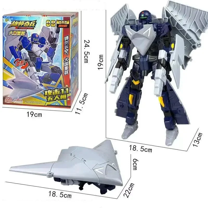 2 in 1 Airplane Transformation Robot Bot Tank Missile Model Deformation Combiner Super Wings Action Figure Toys For Boys Gift