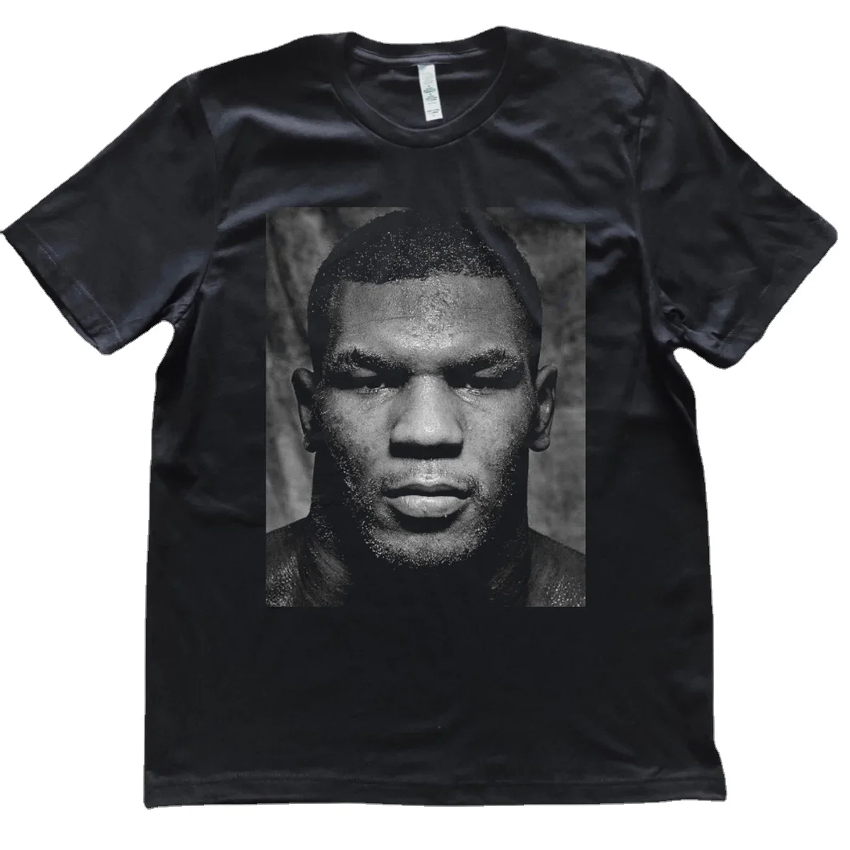 Young Boxing Champion Mike Tyson Portrait Printed Boxing Fans T-Shirt. Summer Cotton Short Sleeve O-Neck Mens T Shirt New S-3XL