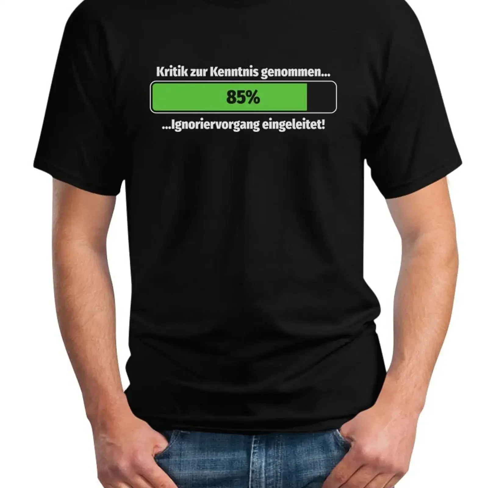 Funny T Shirt Kritik zur Kenntnis genommen Ignorier Process up vintage Washed Soft Breathable homme Unisex designer clothes