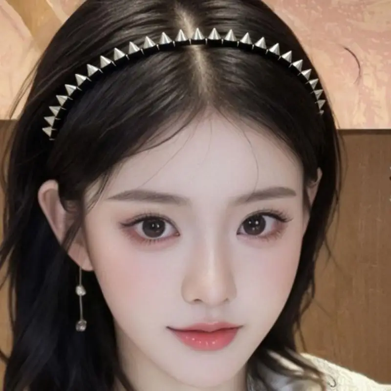 Silvernk مرصع بالفضة الشعر للنساء مهرجان موسيقى القوطية الموضة للحفلات الموسيقية #3