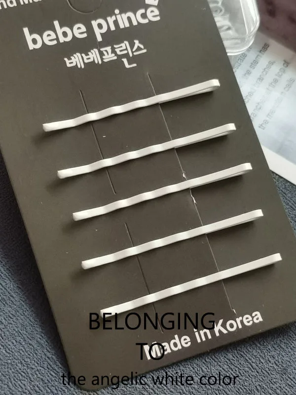 

Pure White Hair Clip Wide And Thiened Steel Wire Hair Clip for Nurses Fixing Bangs And Hairline of Cap Hair Accories