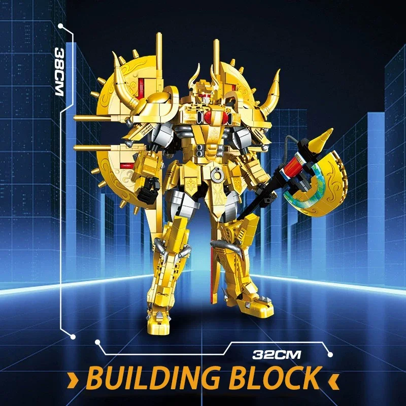 Ideas Series Taurus Mecha Building Blocks Creative Expert Libra Mech Robot Model Bricks Toys For Children Christmas Gift Moc