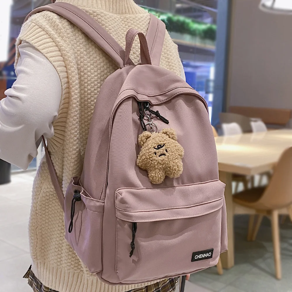 

Cool Female Waterproof School Backpack Women Laptop College Bag Fashion Lady Kawaii Nylon Student Backpack Cute Girl Travel Bags