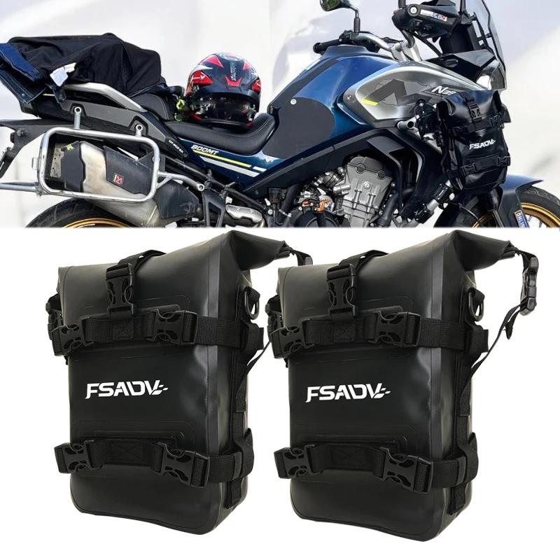 Motorcycle Frame Crash Bars Waterproof Bag Bumper Placement Bag For CFMOTO 400MT 800MT 800 MT 400GT 650GT 2021 2022 2023 2024