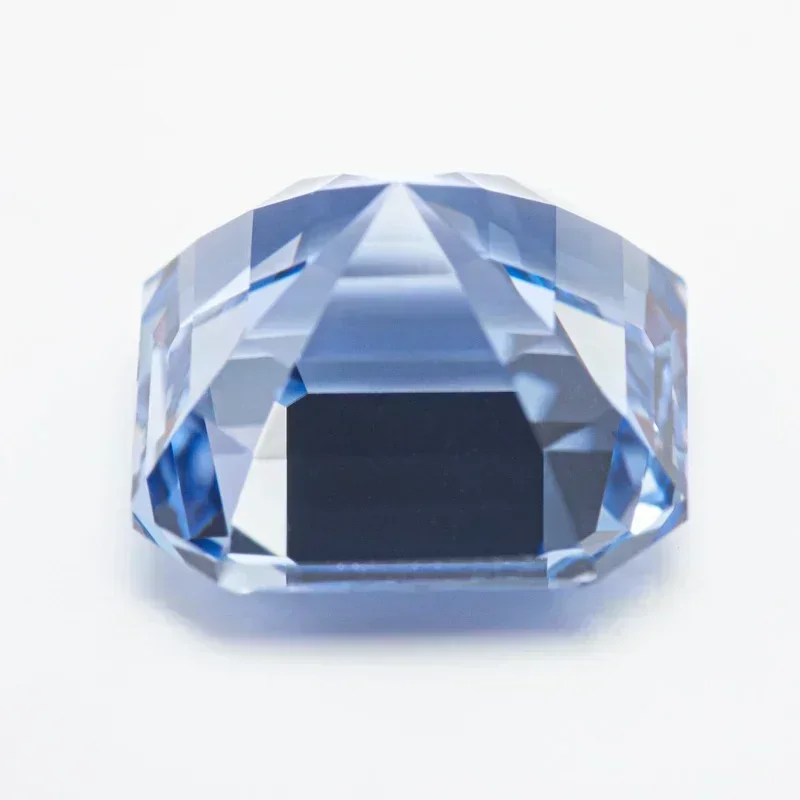 Top Lab Grown Sapphire Square Chamfer Cut Cornflower Color VVS1 Selectable AGL Certificate Charms DIY Jewelry Making Materials