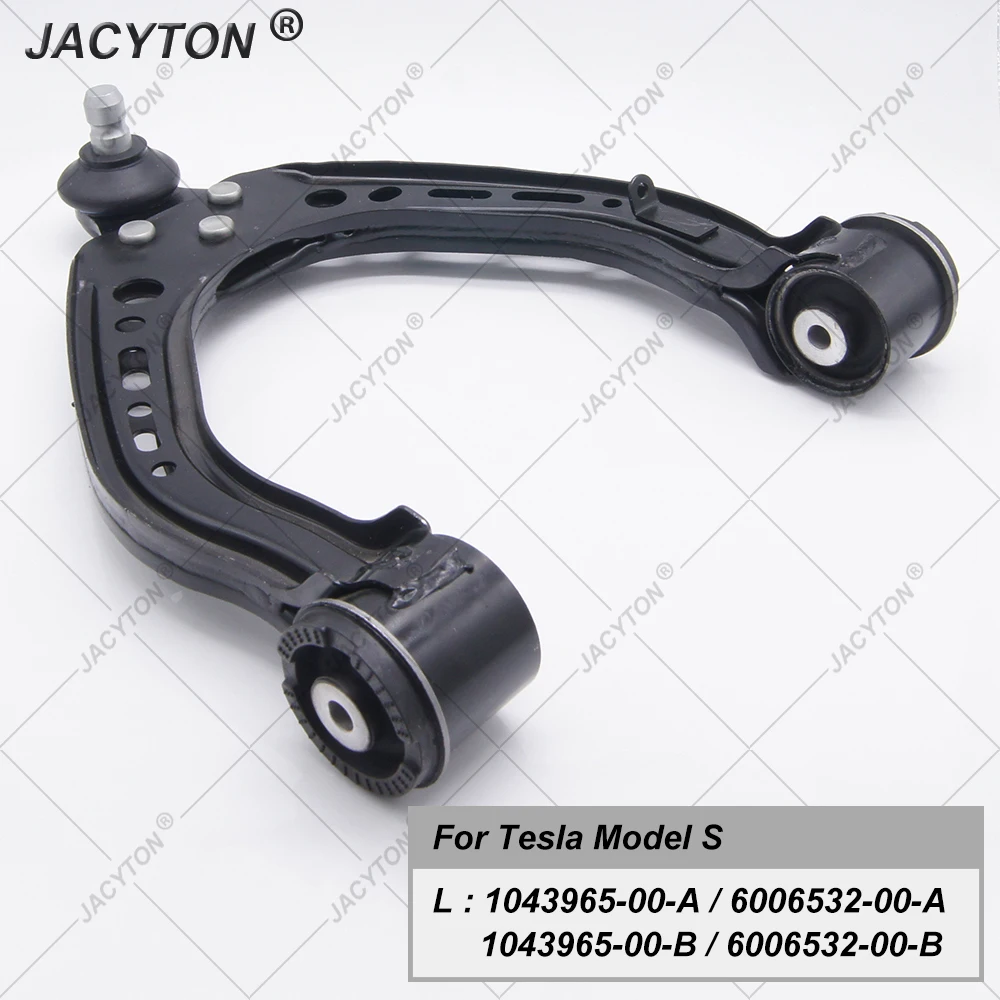 JACYTON Front Upper Suspension U-Type Control Arm For Tesla Model S 5YJS 1043965-00-A 6006532-00-A 1043966-00-A 6008930-00-A