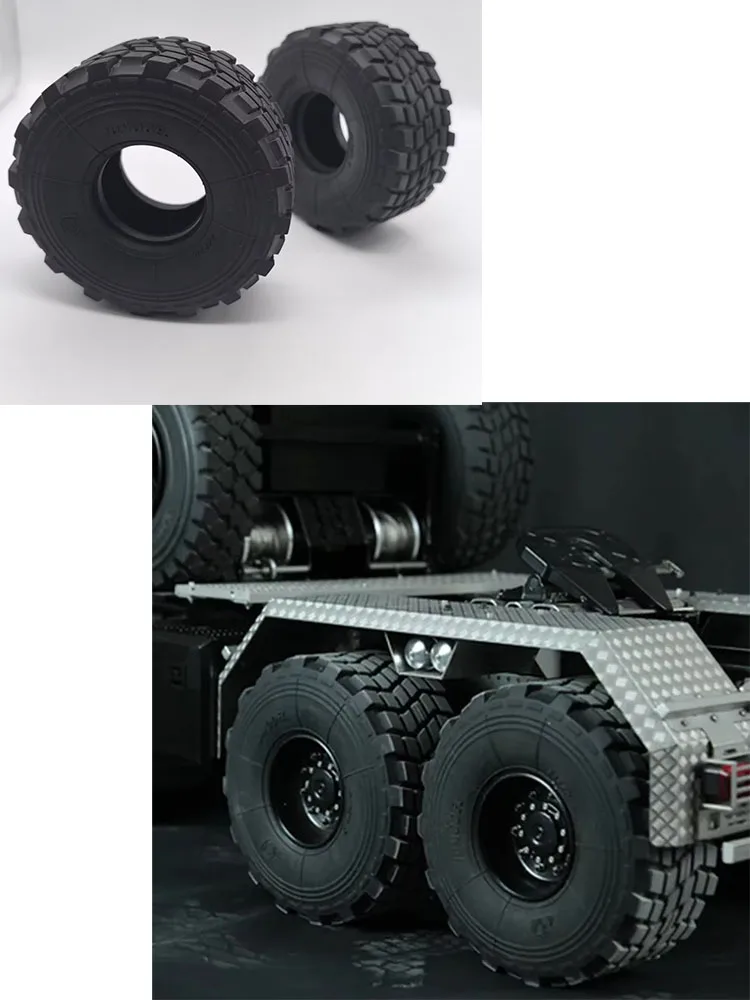 RC 1/14 JDM-190 Anhänger XS45 Breitreifen für Tamiya Muldenkipper für Scania Man Actros Volvo Anhänger Kipper LKW DIY-Teile – Detail 6