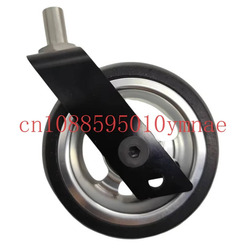 

3-дюймовая высокоскоростная твердая шина из искусственной кожи с двойным подшипником, спортивная инвалидная коляска, колесо из алюминиевого сплава, переднее колесо