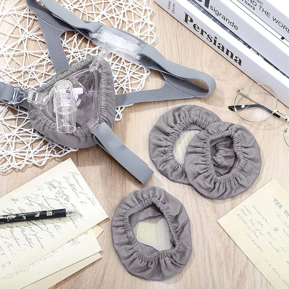 Venta de verano, 2 uds., revestimientos de máscara CPAP, cubiertas cómodas de tela reutilizables para reducir fugas de aire, irritación de la piel, lavables y fáciles de limpiar