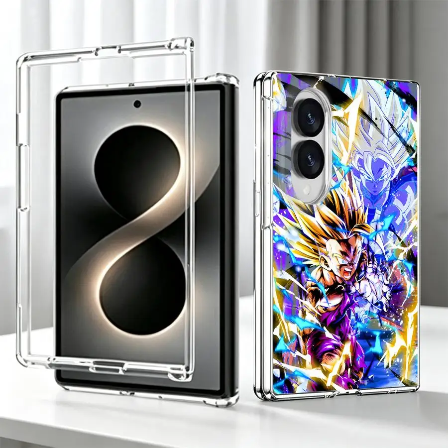 Case for Samsung Galaxy Z Fold 8 PC Hard Luxury ZFold8 ZFold 8 Phone Cover D-Dragons Goku Gohan