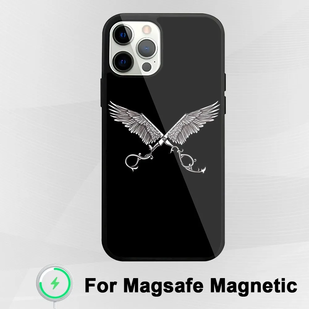 Barber Shop Stylist Salon Hair Phone Case For iphone Pro 11 Max 13 Plus 12 14 Mini 15 Magsafe Magnetic Wireless Charging Shell