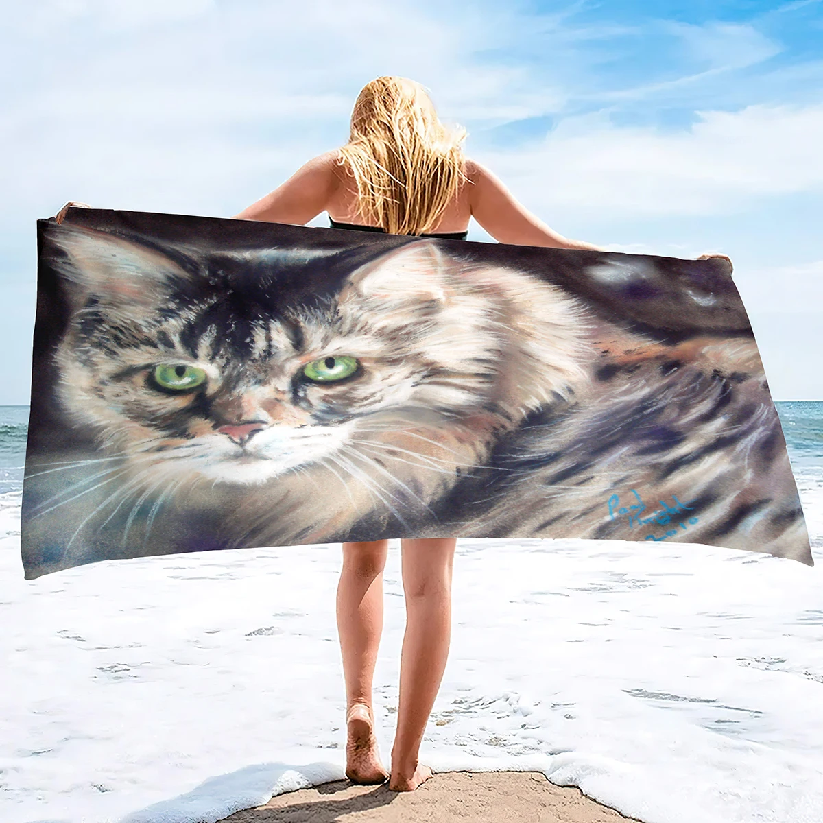 Microfiber Beach Towels Oversized Soft Beach Blanket Absorbent Bath Towels Absorbent Soft Fingertip Towels Multipurpose Towels