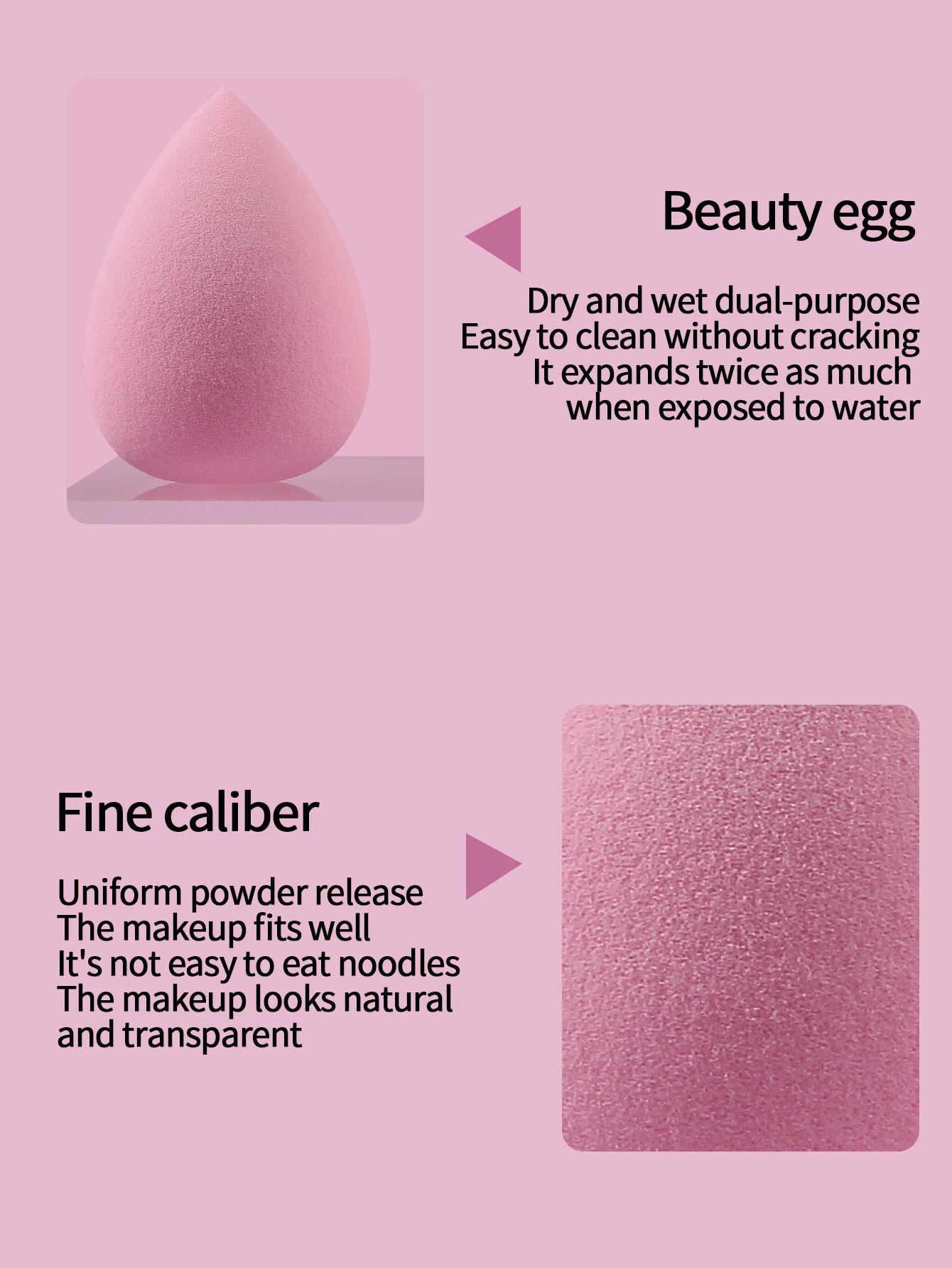 Oeuf de beauté super doux et facile à nettoyer, œuf de maquillage, maquillage de base quotidienne, correcteur, œuf éponge de maquillage polyvalent 10/100 pièces