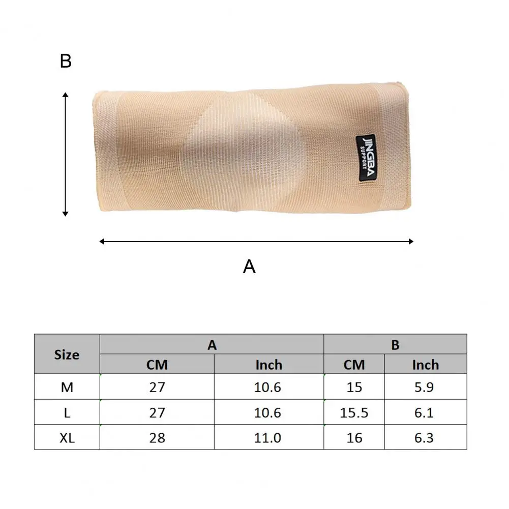 1Pc Practical Knee Stabilizer Skin-friendly Sweat Absorption Knee Support Braces Elastic Stretch Knee Compression Sleeve
