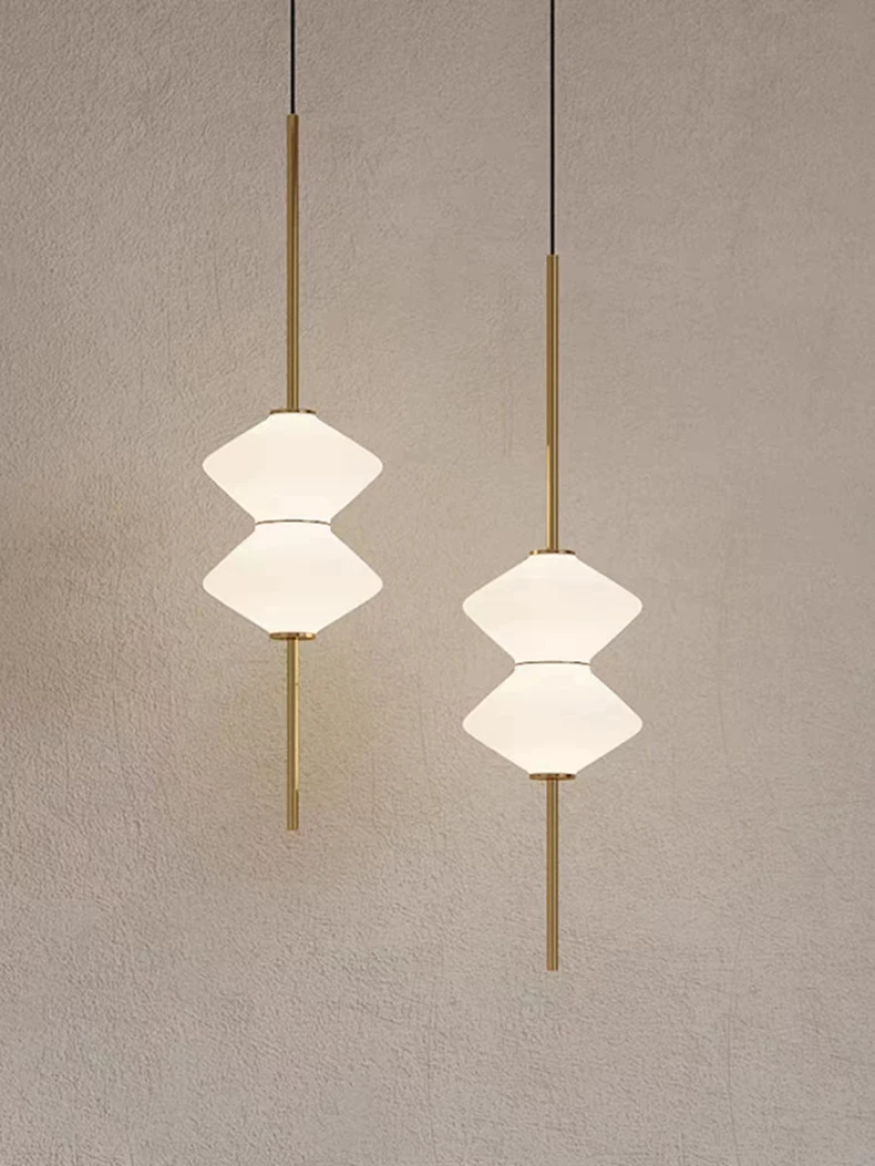 White Glass LED Pendant
