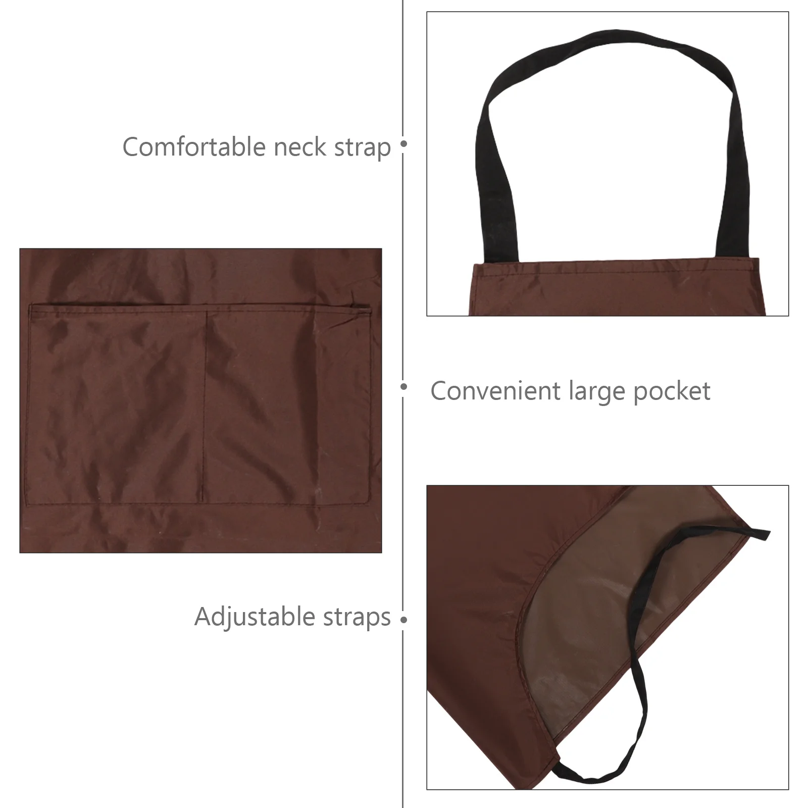 

Waterproof Adjustable PVC Apron Multipurpose Kitchen Cooking Aprons for Women Men Salon Laboratory Stain Resistant