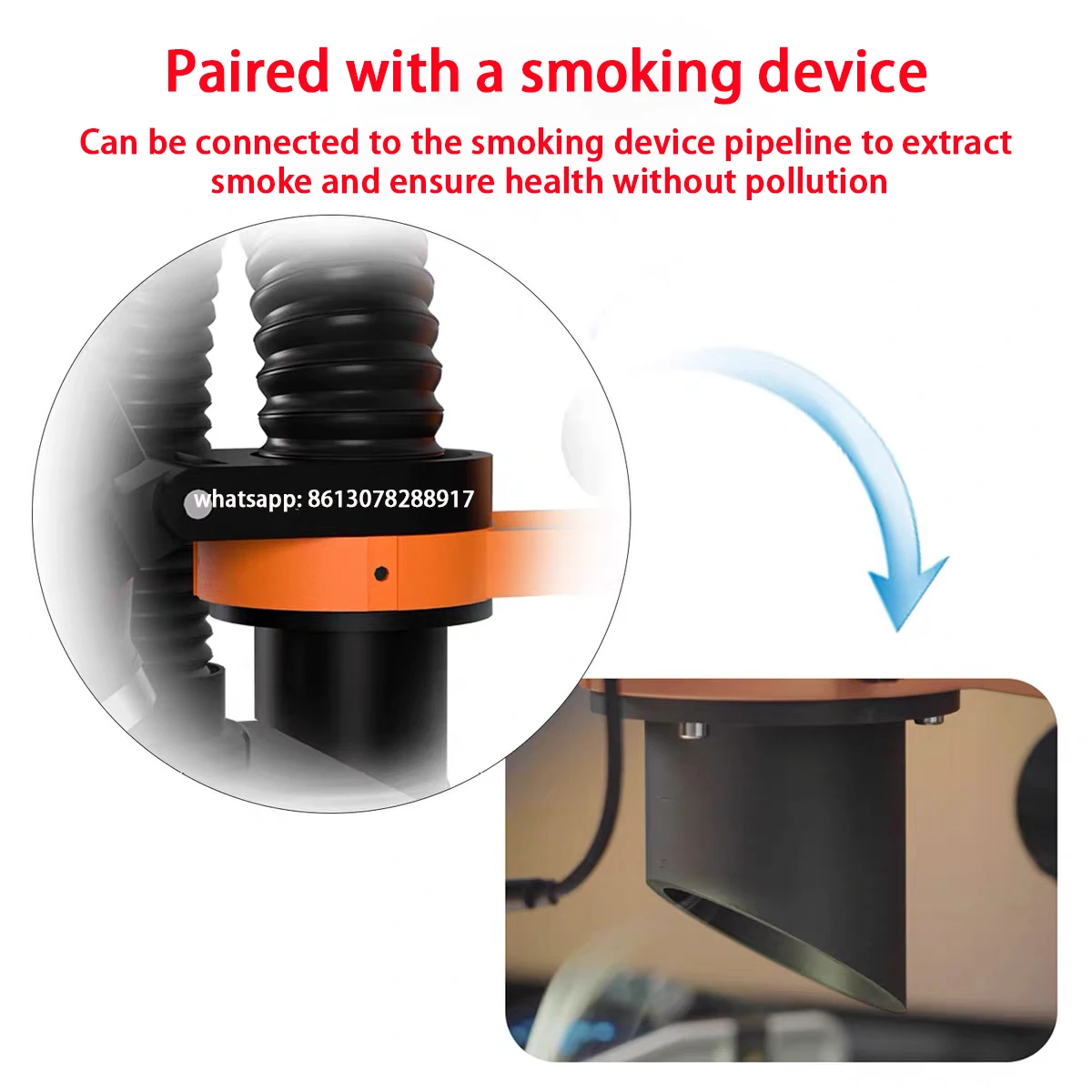TBK Multi-purpose Microscope Smoking Fixed Bracket Adjustable Angle Smoke Purification Bracket Easy To Install