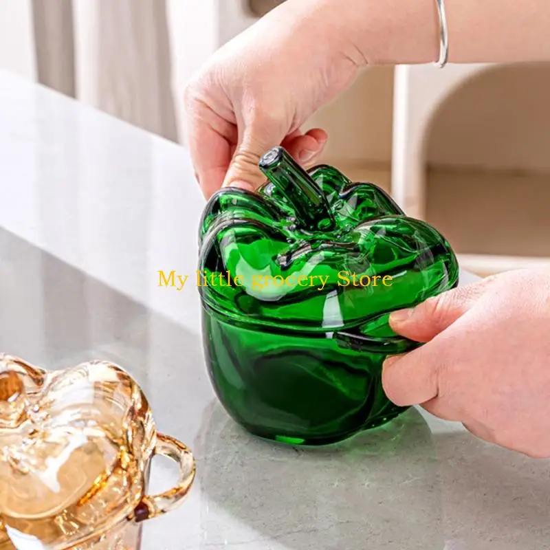 

D5BD Beautiful Clear Kitchen Jar Storage Bowl Box For Candy And Small Items